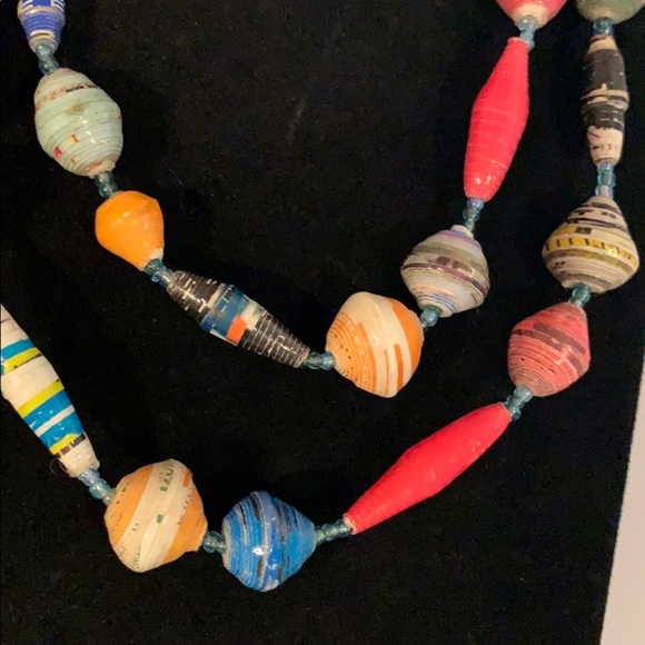 Vintage Beads w/ Seed Bead Spacers 28” long - Picture 2 of 4